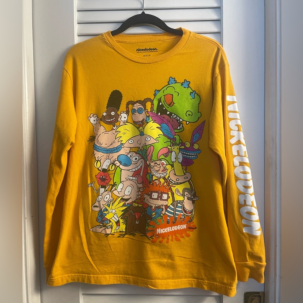 Nickelodeon Size S Classic Cartoon Character Long Sleeve T Rug Rats Ren & Stimpy